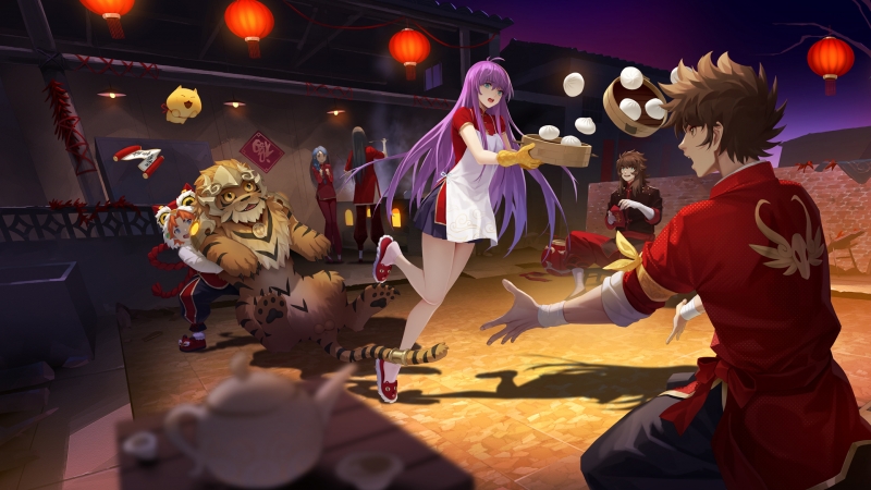 王者荣耀 孙尚香 黑色百褶裙 长袜子壁纸