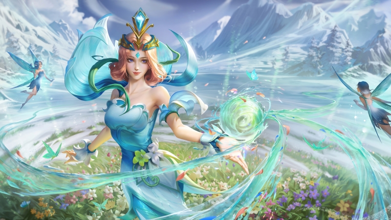 落雪兰心-甄姬 王者荣耀高清壁纸